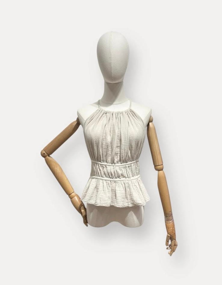 Top zum Set beige