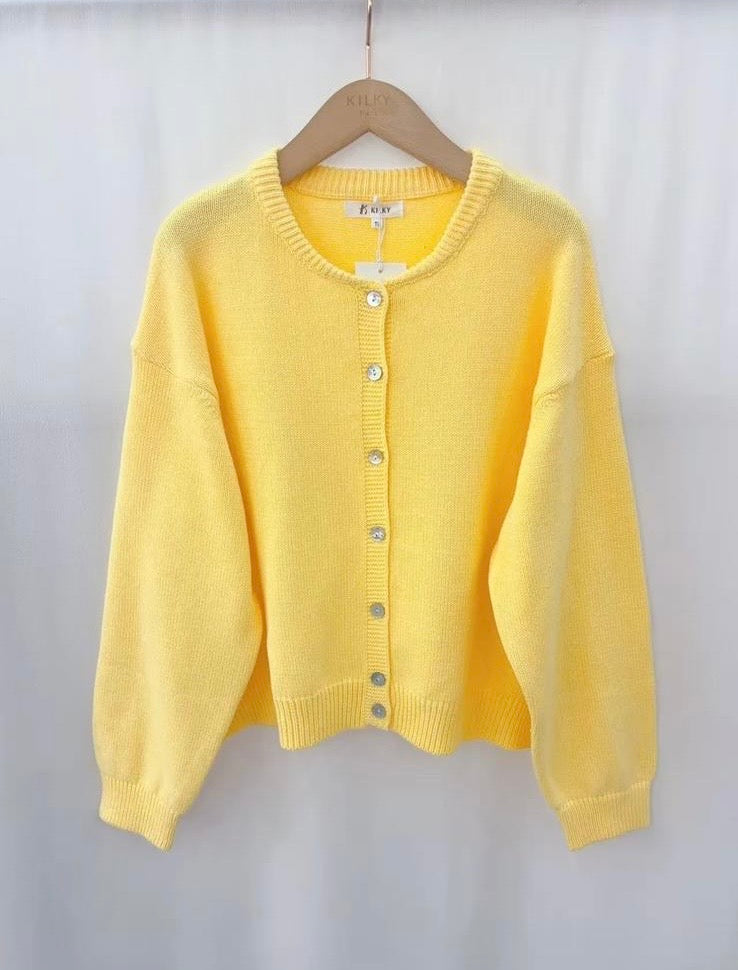 Cardigan gelb