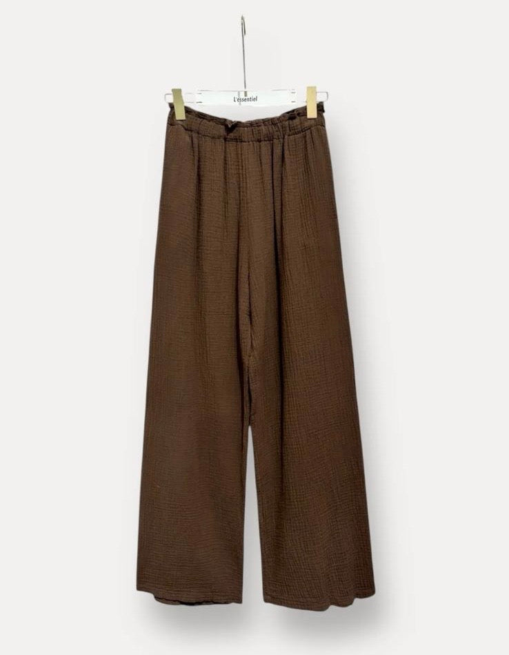 Hose zum Set braun