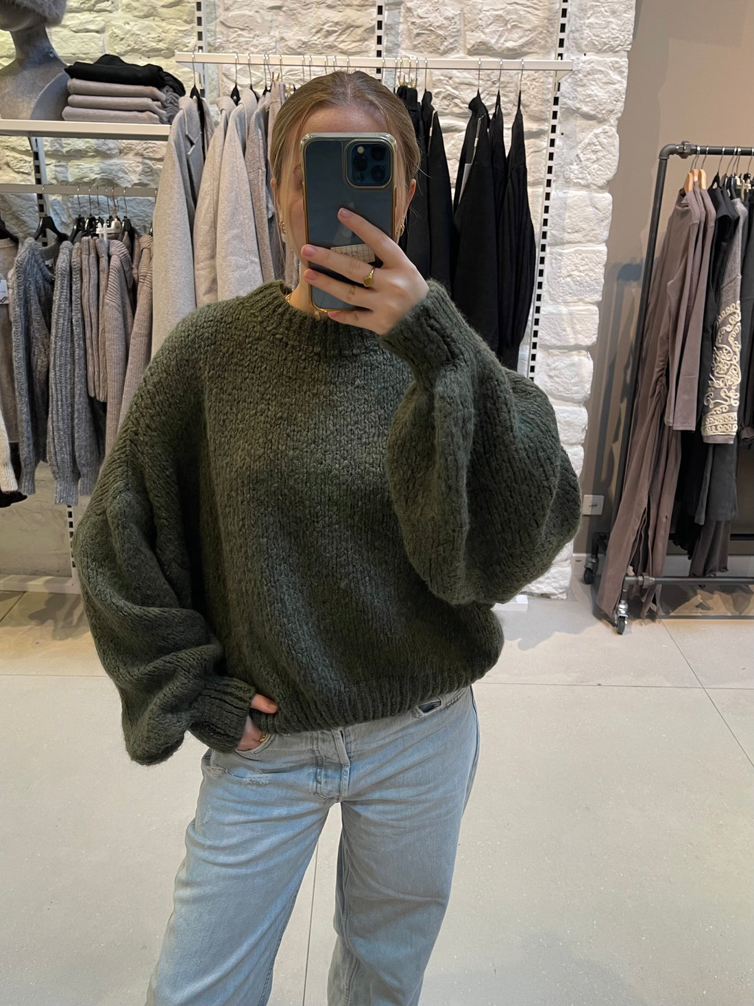 Strickpullover Adele Khaki