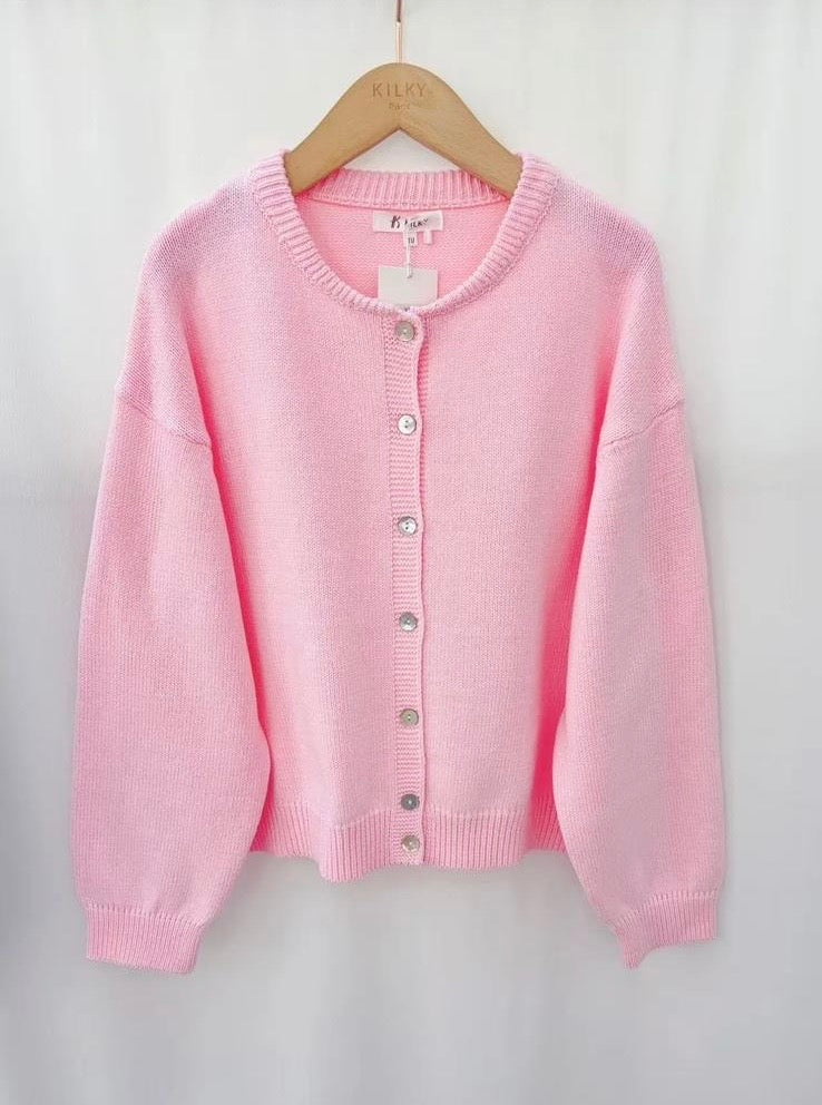Cardigan rosé