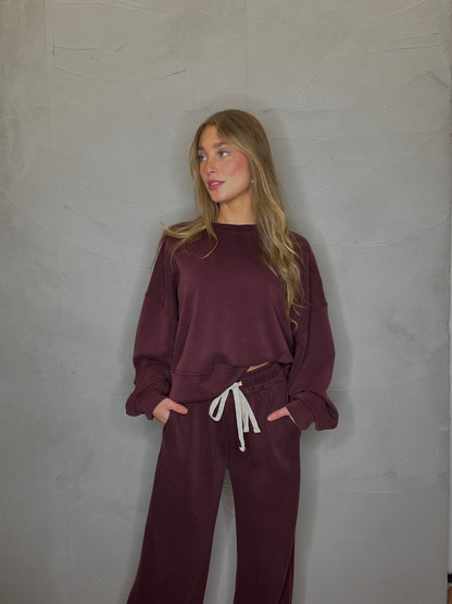 Sweater Burgundy zum Set