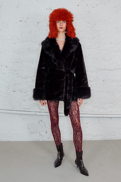 Faux Fur Mantel "TOKYO" short