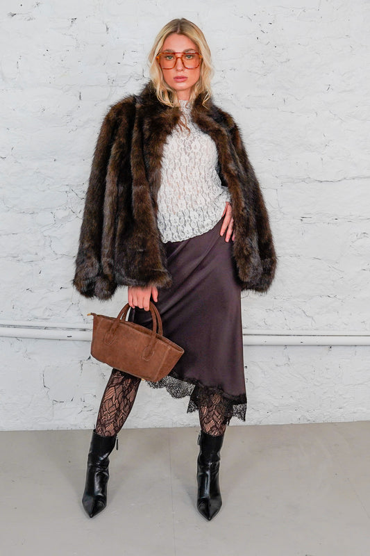 Wildledertasche "MINI BOWLING"