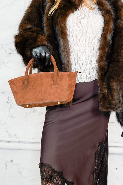 Wildledertasche "MINI BOWLING"