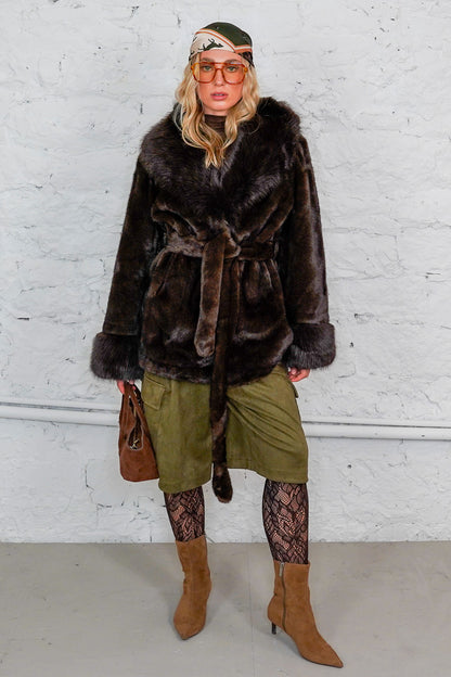 Faux Fur Mantel "TOKYO" short