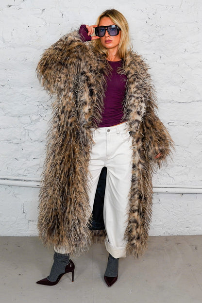 Faux Fur Mantel "CORTINA"