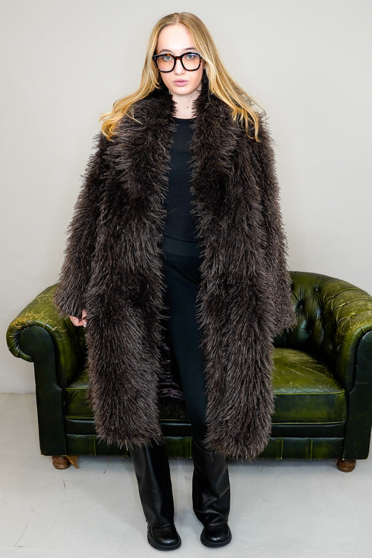 Faux Fur Mantel "ARTEMISIA