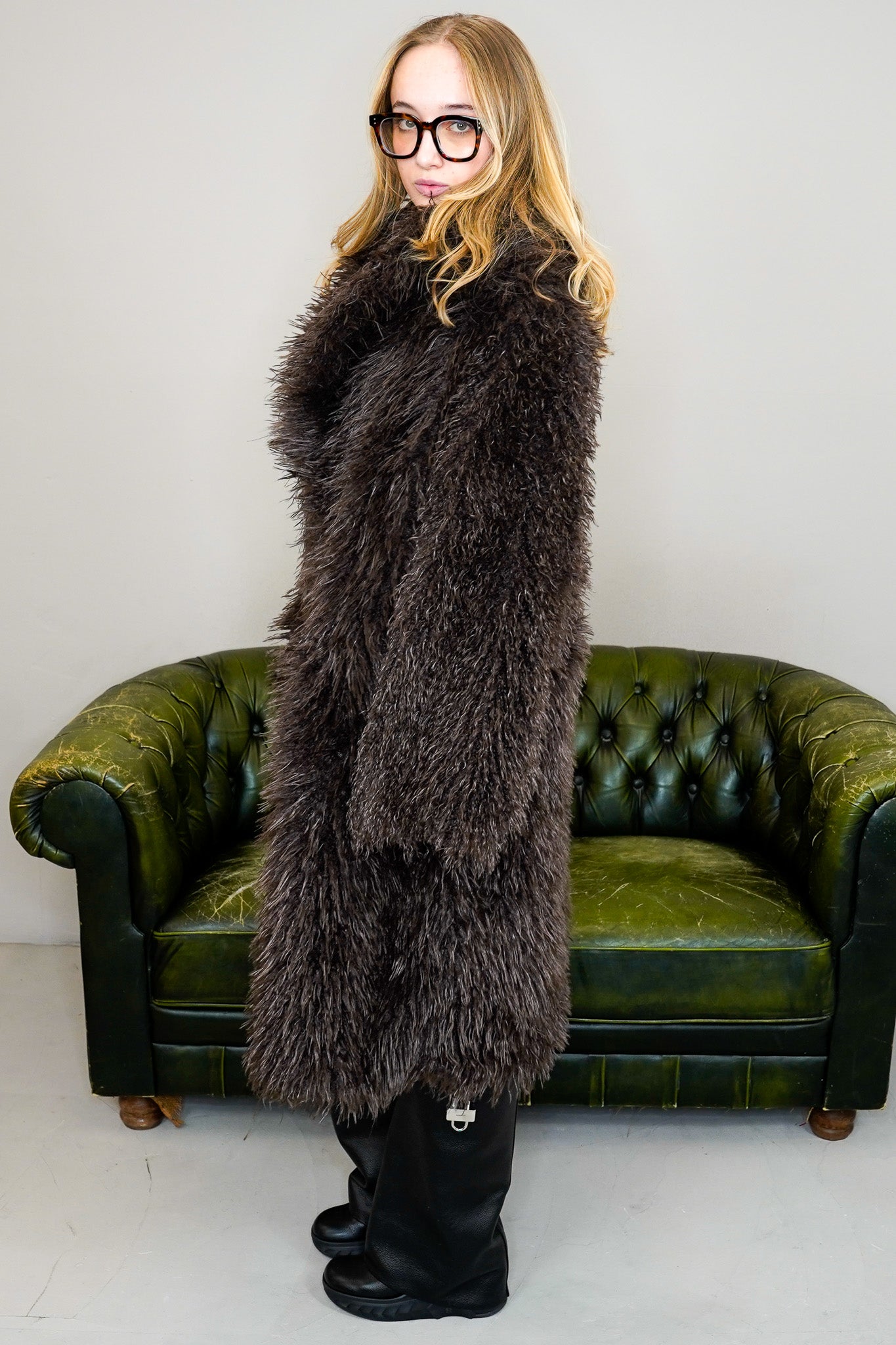 Faux Fur Mantel "ARTEMISIA