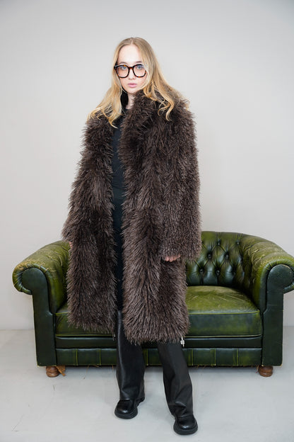 Faux Fur Mantel "ARTEMISIA