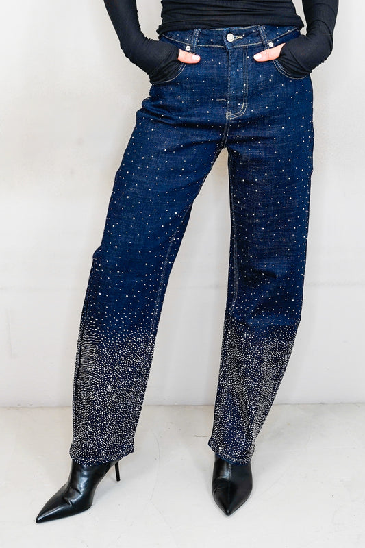Glitzerjeans "NEW YORK"