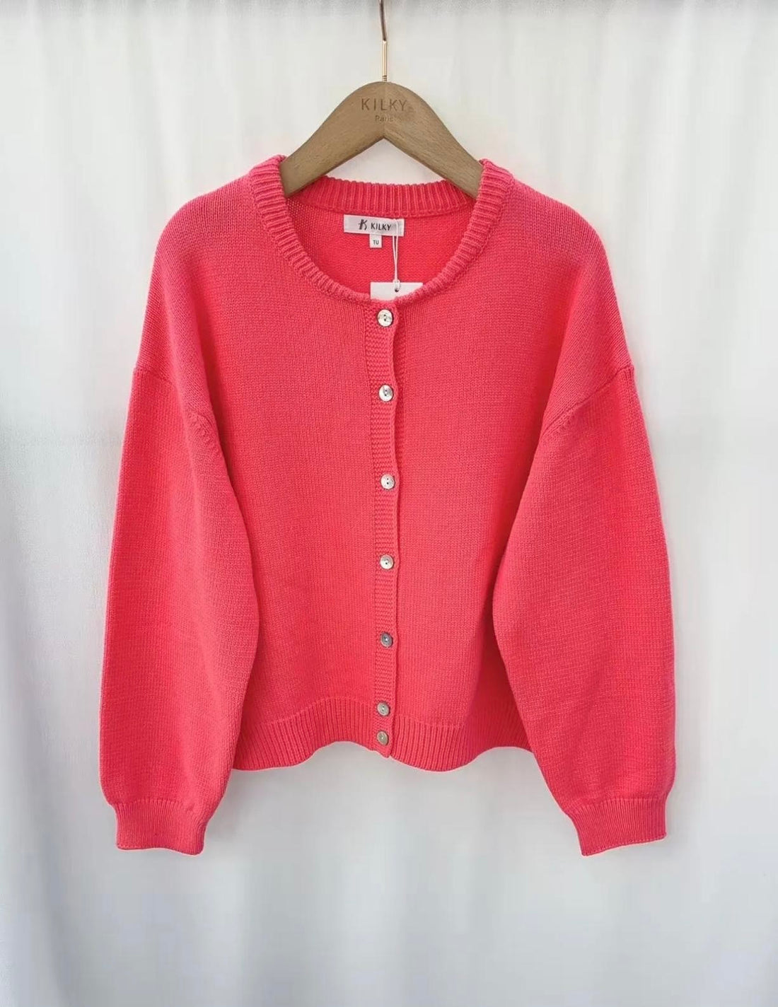 Cardigan koralle