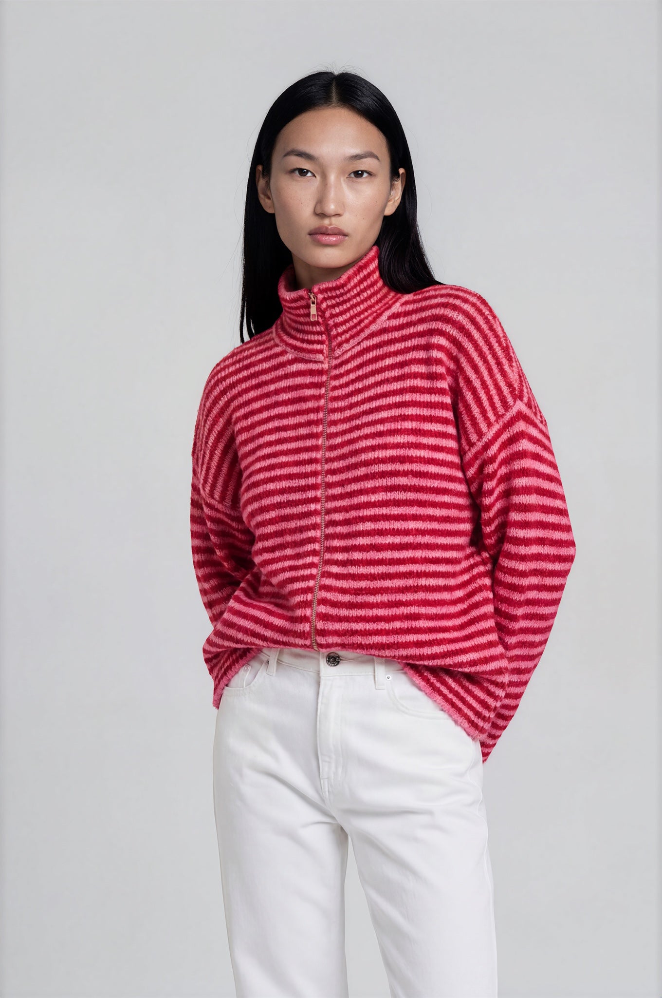 Rosalie Stripe Knit Jacket