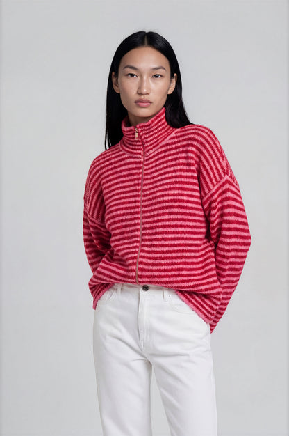 Rosalie Stripe Knit Jacket