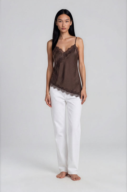 Valérie Satin Lace Top