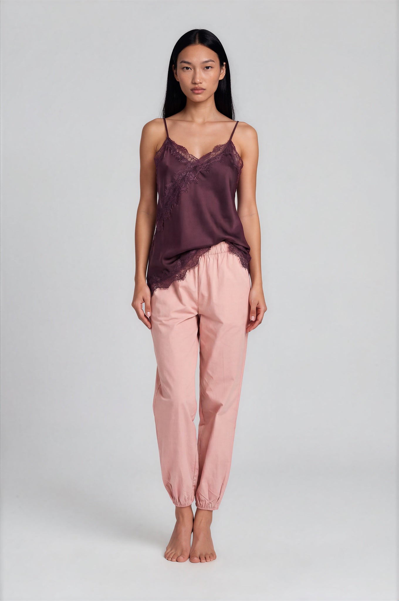 Valérie Satin Lace Top