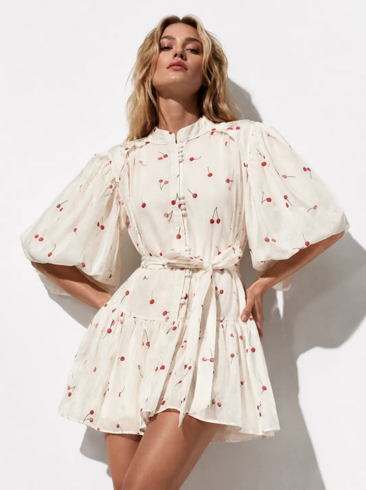 Amelie Cherry Dress