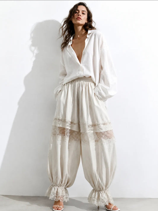 Isabella Lace Bloom Pants