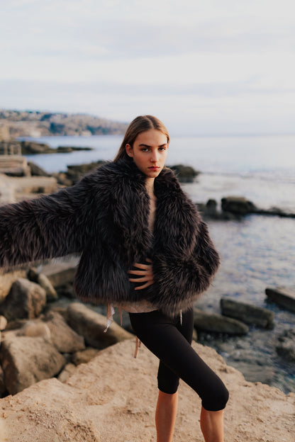 Faux Fur Jacke "Stockholm"