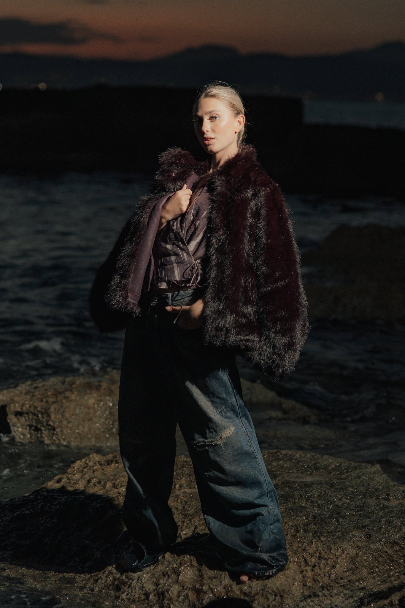 Faux Fur Jacke "PARIS"